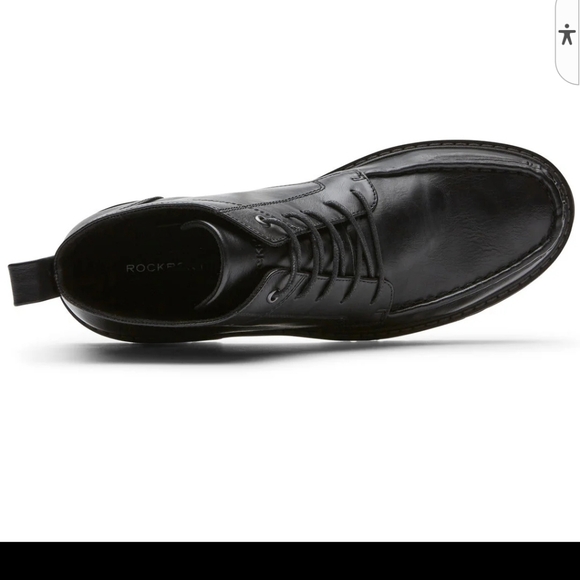 Rockport Kevan Boot CJ1573 Mens Size 10M Black Lace Up Casual Dress Boots - Picture 4 of 6